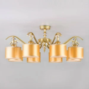 Потолочная люстра Eurosvet Ofelia 60070/8 перламутровое золото EUROSVET ДИЗАЙНЕРСКИЕ, OFELIA 312520 Золотой