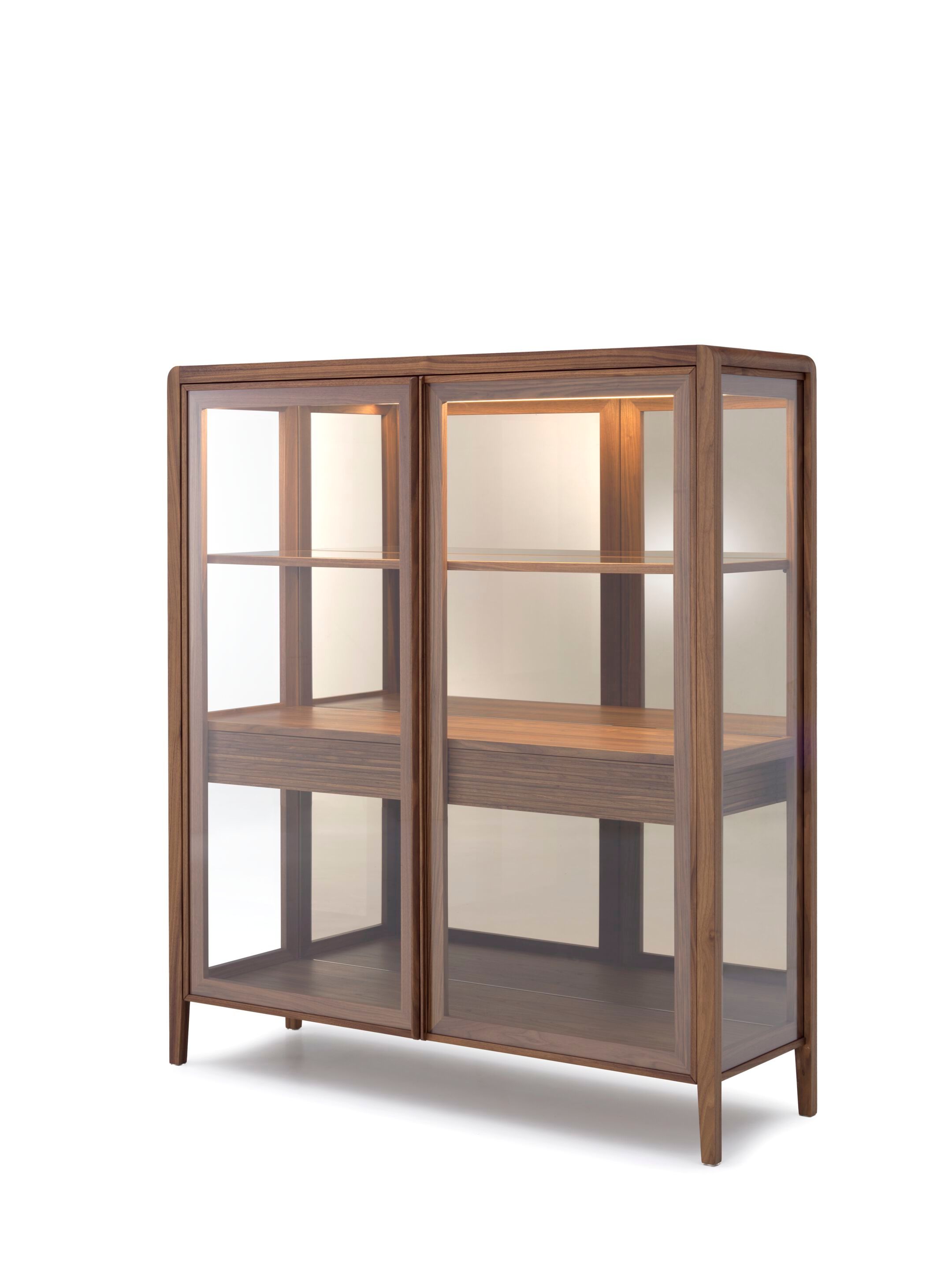 Витрина с 2 дверцами и зеркальной спинкой Arte Brotto Leonardo ARCH-00013828