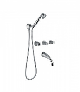 06530 / D-65530 / D Встраиваемый смеситель для ванны и душа с дуплексным душем. Bongio Royale80