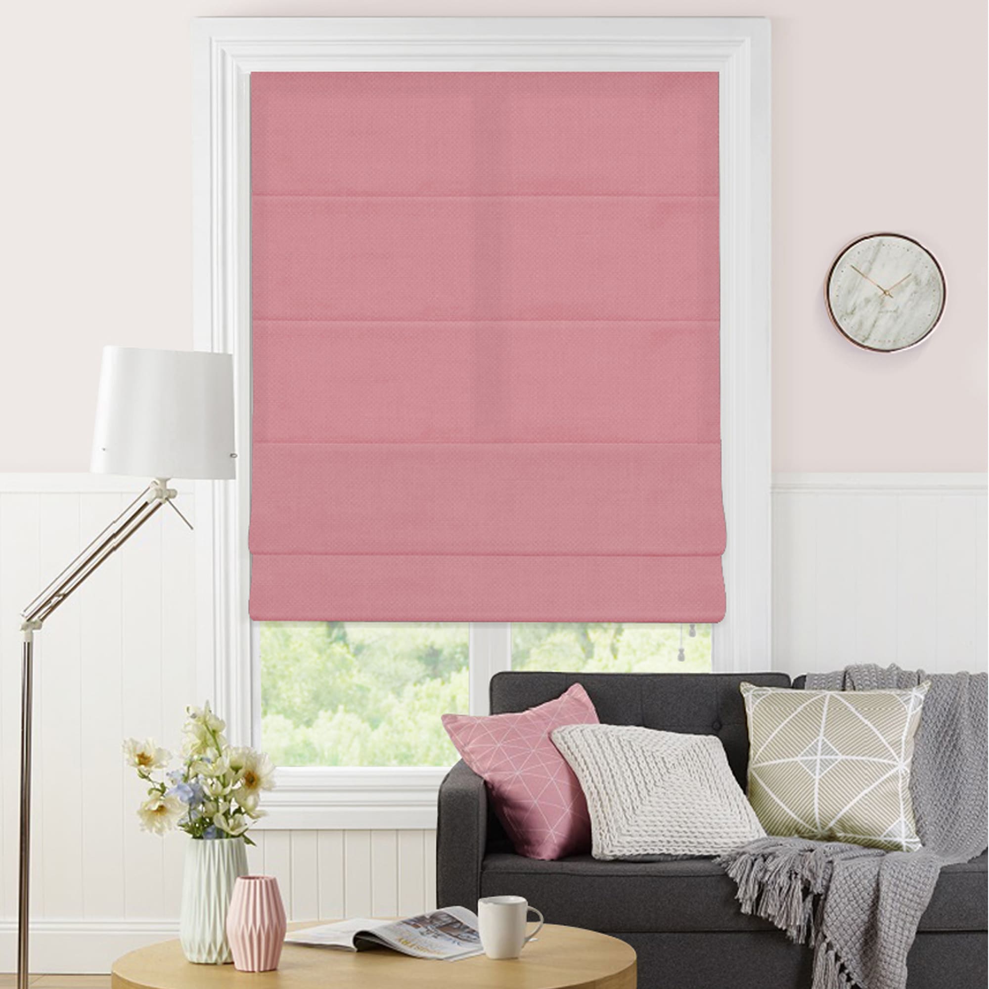 82024967 Штора римская «Натур», 180х175, цвет розовый Santreyd  - Вид №4