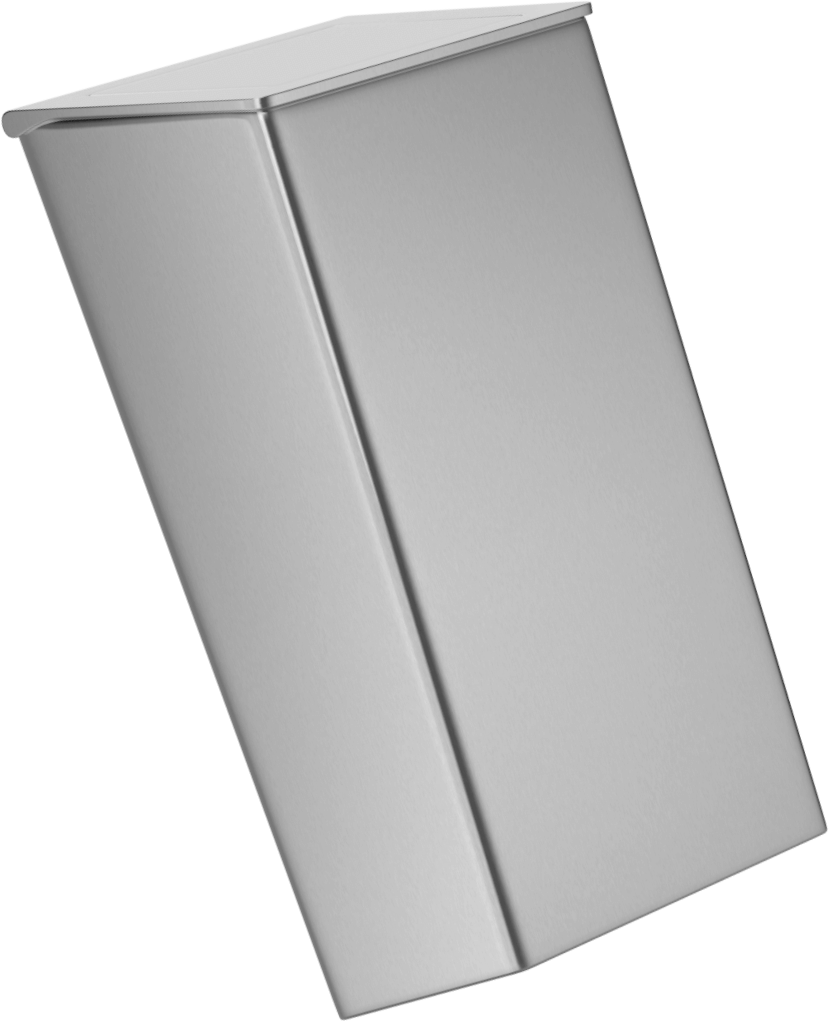 P725-S Мусорный бак из нержавеющей стали объемом 50 л с самозакрывающейся крышкой