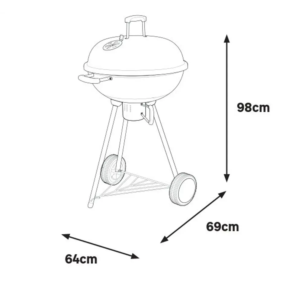 Мобильный гриль NATERIAL Phoenix Alpha D57 см для садовых вечеринок 84178232 STLM-0046926 - Вид №19