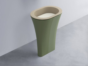 AMLA65-AV+AMPILO-TL+AMCOLO-AG Раковина Amedeo Ovale отдельностоящая cielo Enjoy + Amedeo