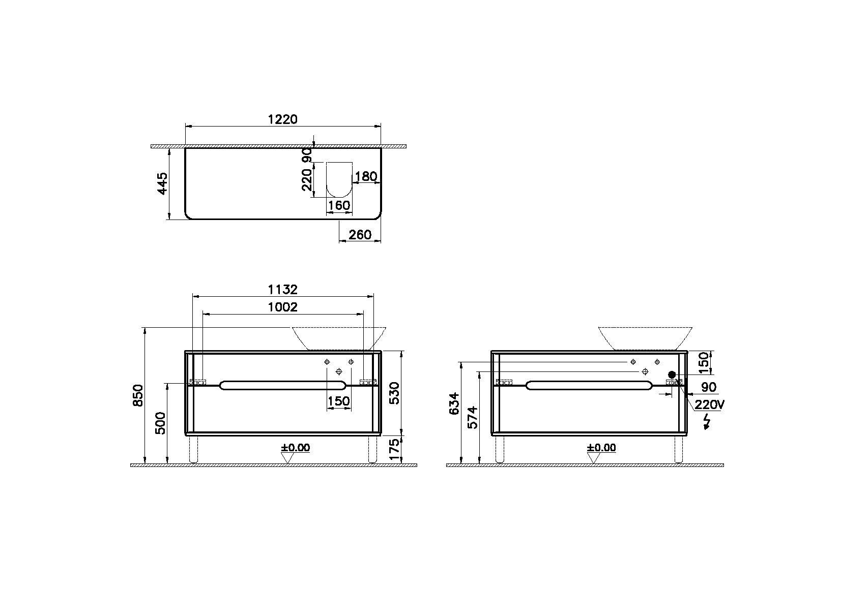 65924 Раковина Vitraglobal Sento - Вид №1