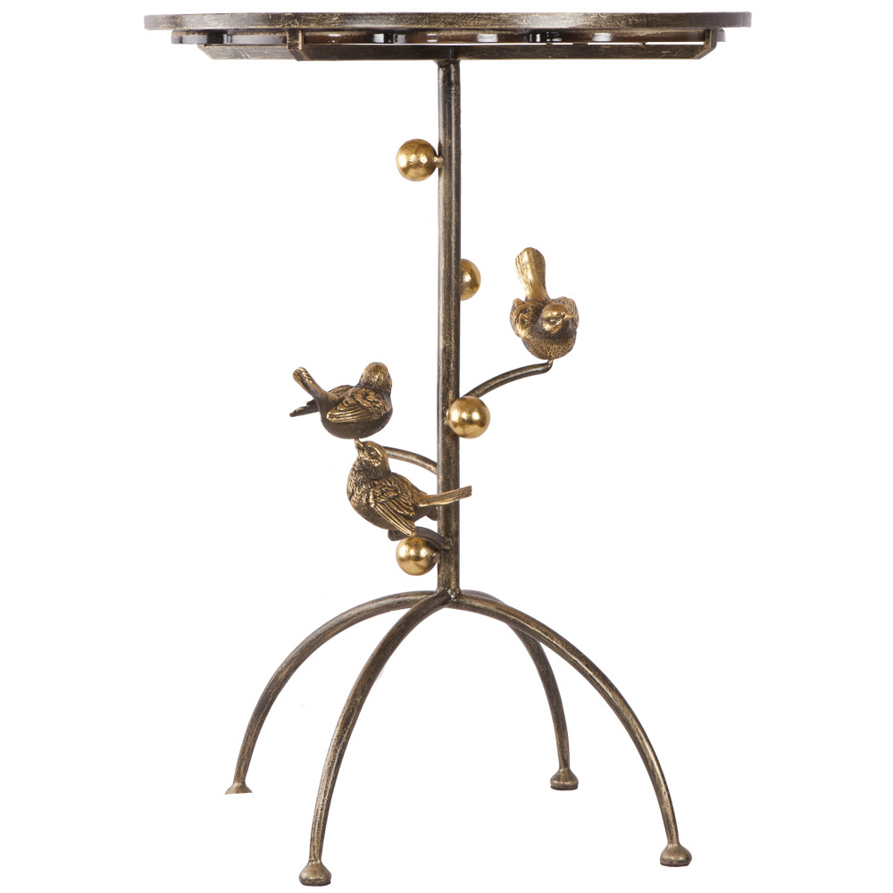 19034 Столик Терра Птички Бронза BOGACHO 4627155813734 - Вид №2