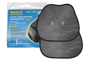 15986507 Шторки на боковые стекла 38 х 44 см Cat к-т 2 шт. SD-229 Dollex