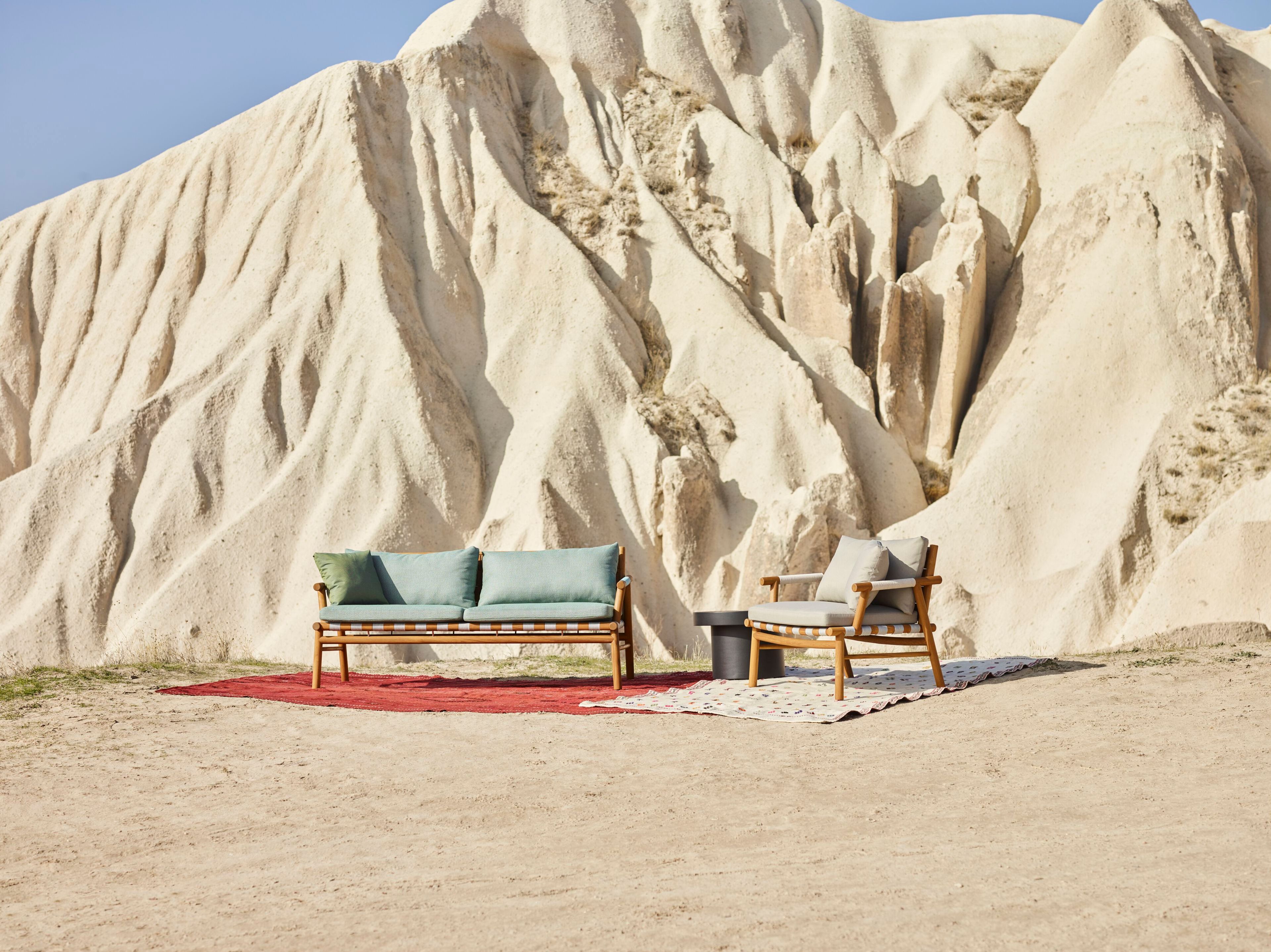 Садовый диван из тикового дерева и Sunbrella® YAAZ Uz ARCH-00143188 - Вид №3