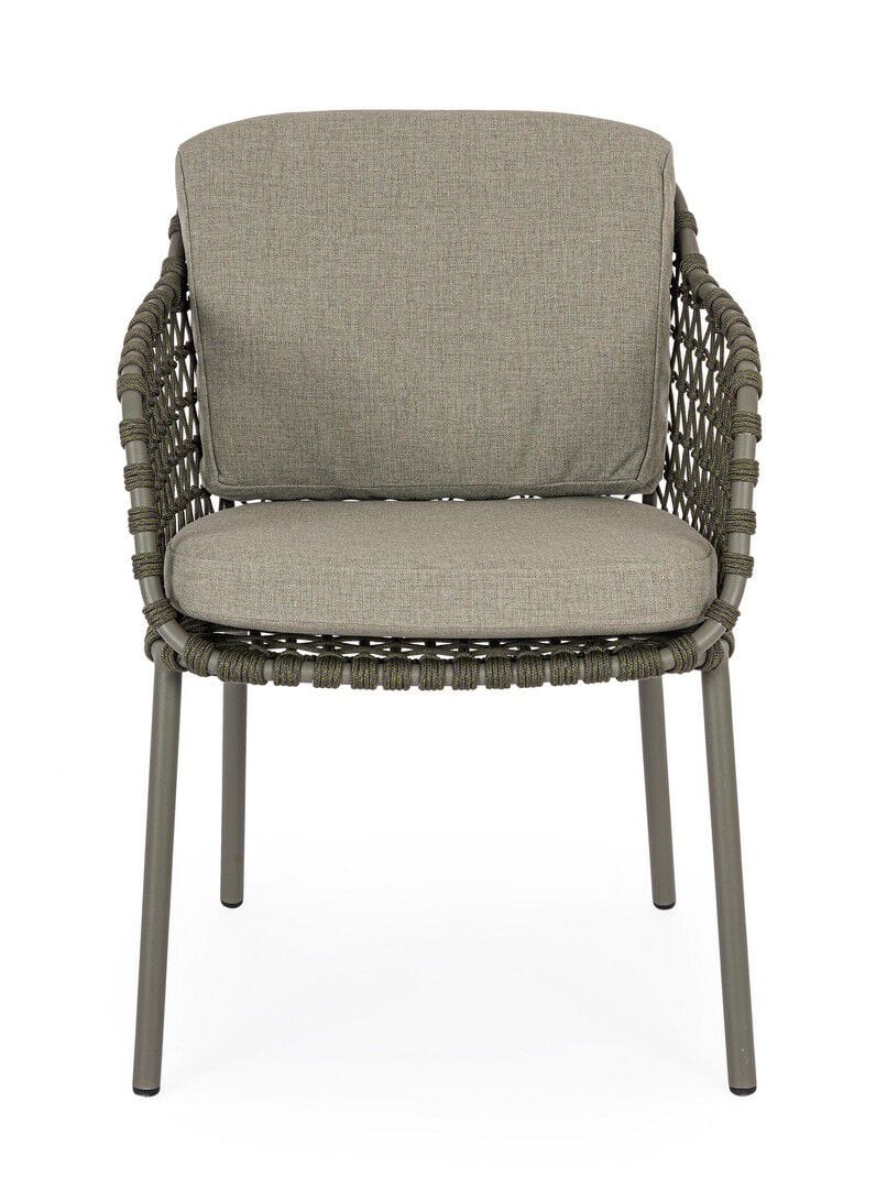 Веревочный садовый стул со встроенной подушкой BIZZOTTO Ivissa ARCH-00125255 - Вид №6