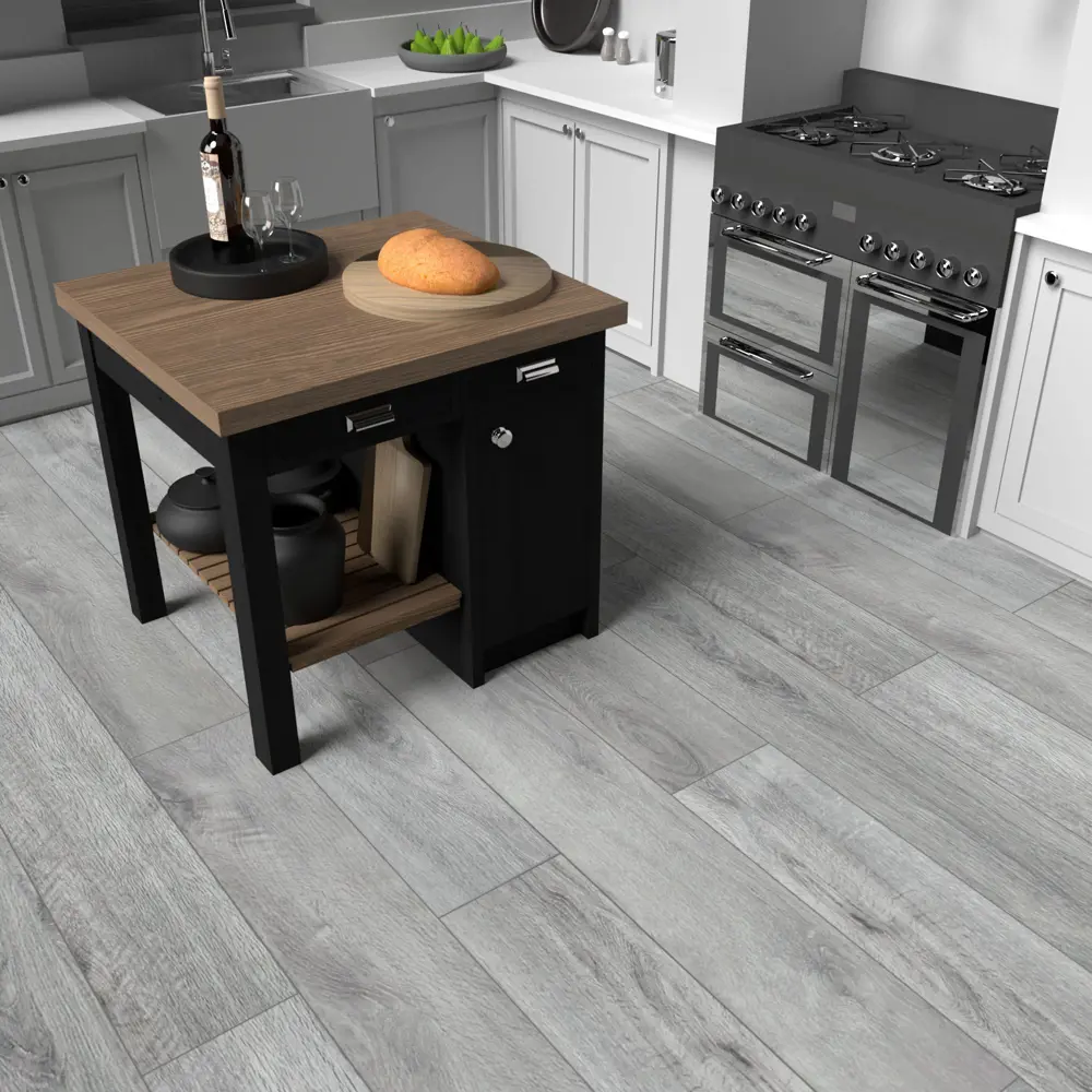 ATRIUM SPC плитка «Дуб Бейкер» - серебристый ламинат для интенсивной эксплуатации 85088413 STLM-0058529 - Вид №11