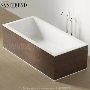 Ванна свободностоящая CARTESIO W коричневый дуб