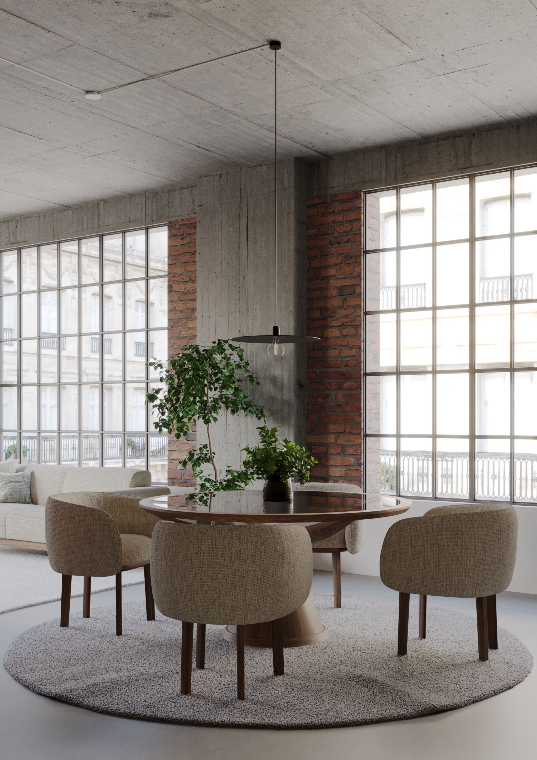 Круглый деревянный стол для гостиной Wewood VASCO ARCH-00147677 - Вид №8