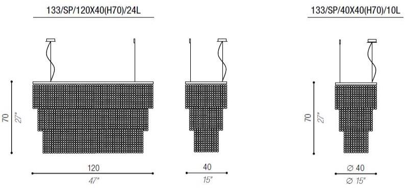 Aiardini Подвесной светильник с кристаллами swarovski® Melody sun-id-1427317 - Вид №1
