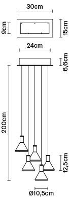 Fabbian Светодиодная подвесная лампа из боросиликатного стекла Multispot sun-id-1443996 - Вид №6