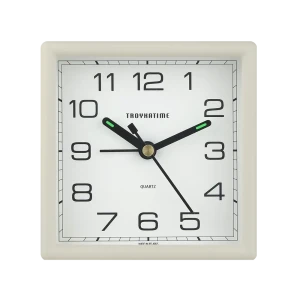 Будильник матовый d9.5 см цвет бежевый