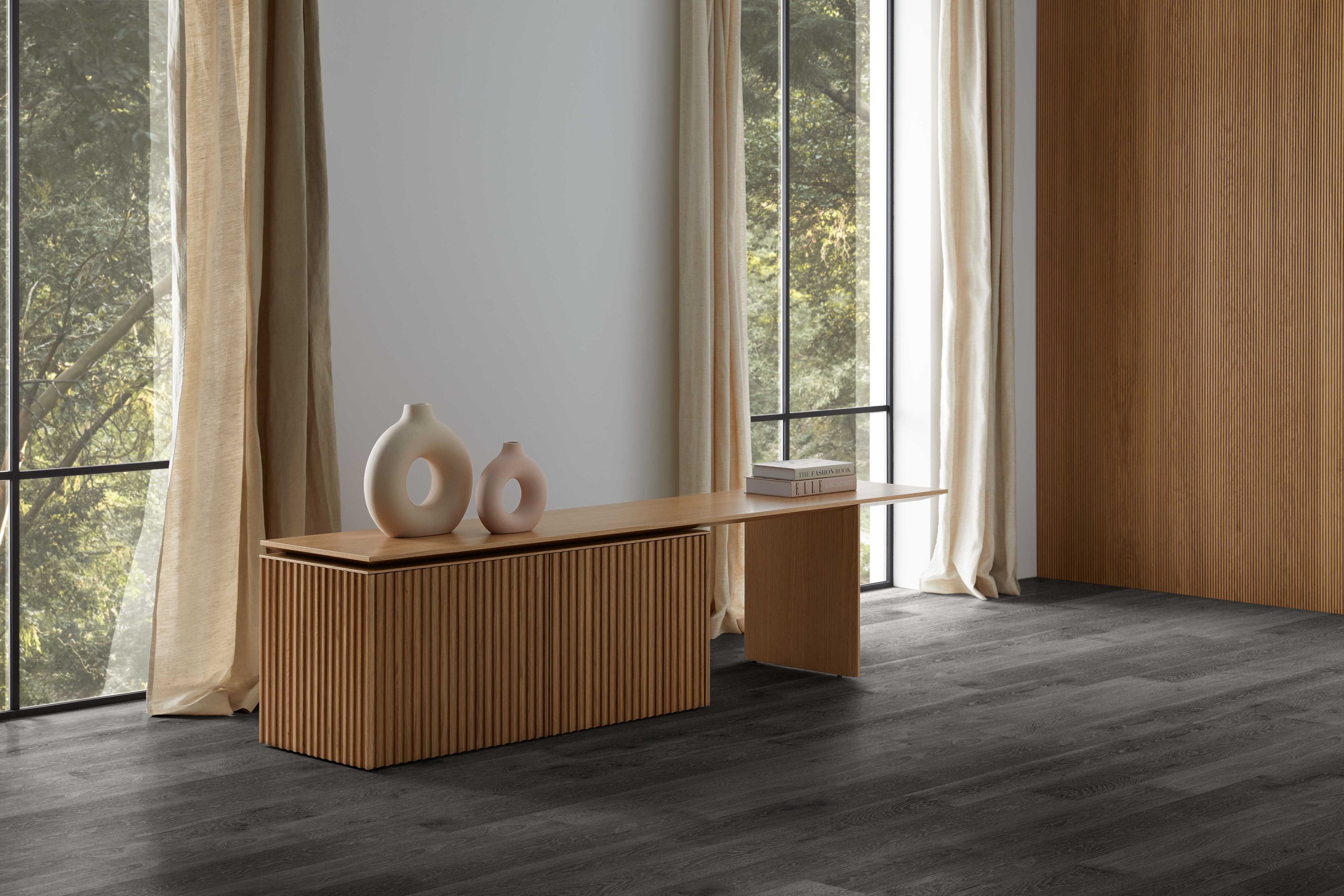 Деревянный шкаф для телевизора с распашными дверцами Punt VELASCA EXTENSIBLE ARCH-00141981 - Вид №1