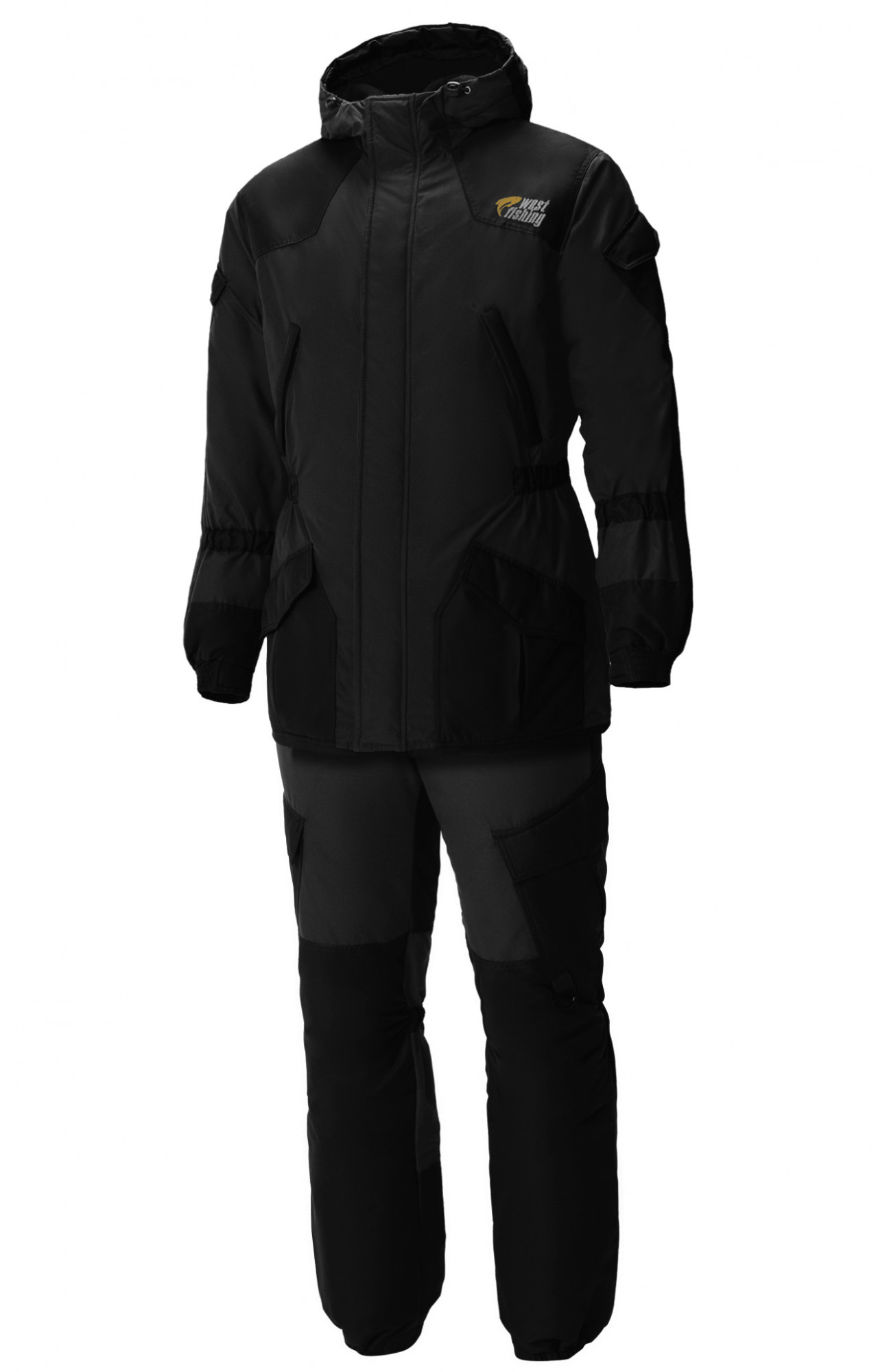5039454 Костюм  утепленный черный West Fishing  Зимняя спецодежда Santreyd 