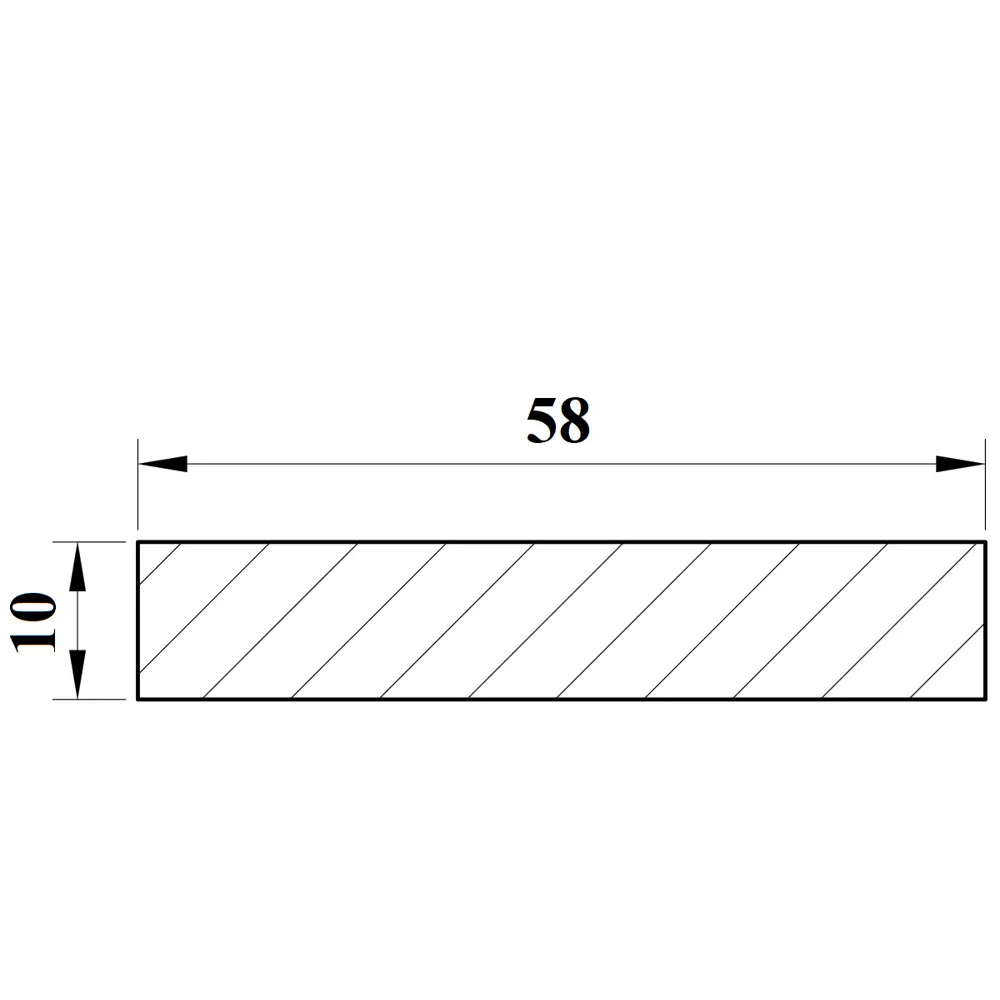 Наличник 2200х58x10 мм финиш-бумага ламинация цвет белый VELLDORIS STLM-2210655 - Вид №2