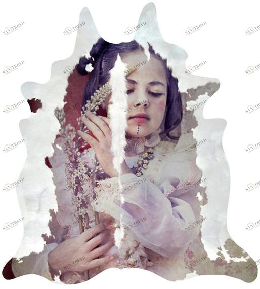 Mineheart Ковер из воловьей кожи с рисунком Renaissance Acc/004