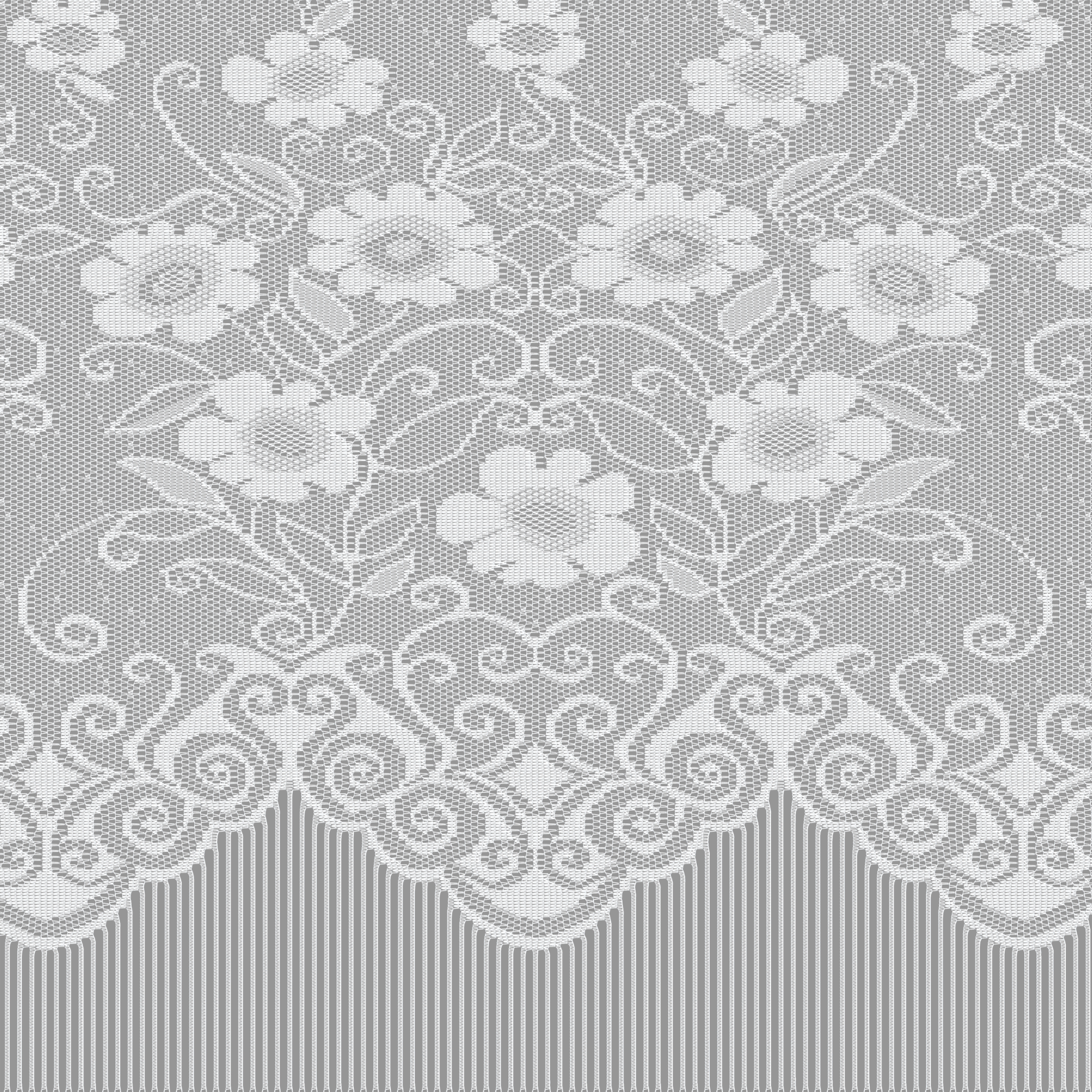 13213080 Занавеска для кухни «Цветочки», 170х140 см, жаккард, цвет белый Santreyd  - Вид №3