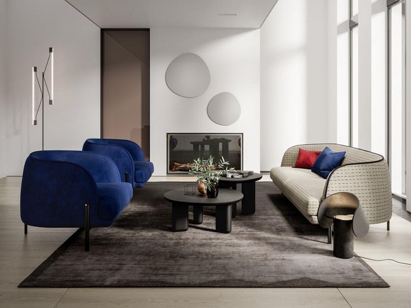 Liu Jo Living Collection Круглый деревянный журнальный столик Ceci est un caillou Cmb t43 - Вид №2