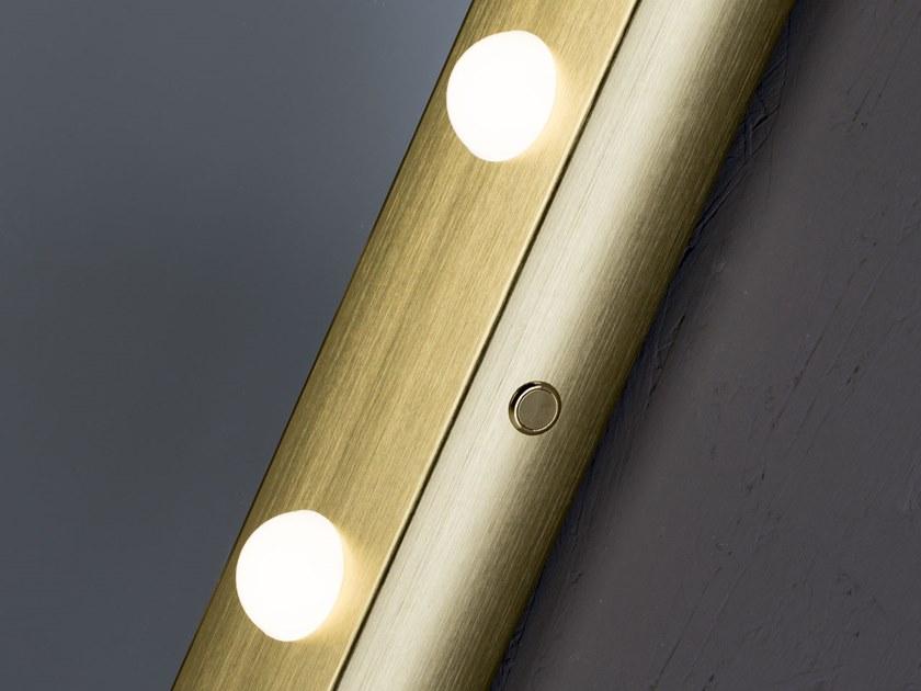 UNICA by Cantoni Прямоугольное настенное зеркало из анодированного алюминия со встроенной подсветкой Sp sun-id-1405902 - Вид №6