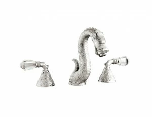 059601.A00.50 Раковина с тремя отверстиями и кристаллами Swarovski Яркий хром