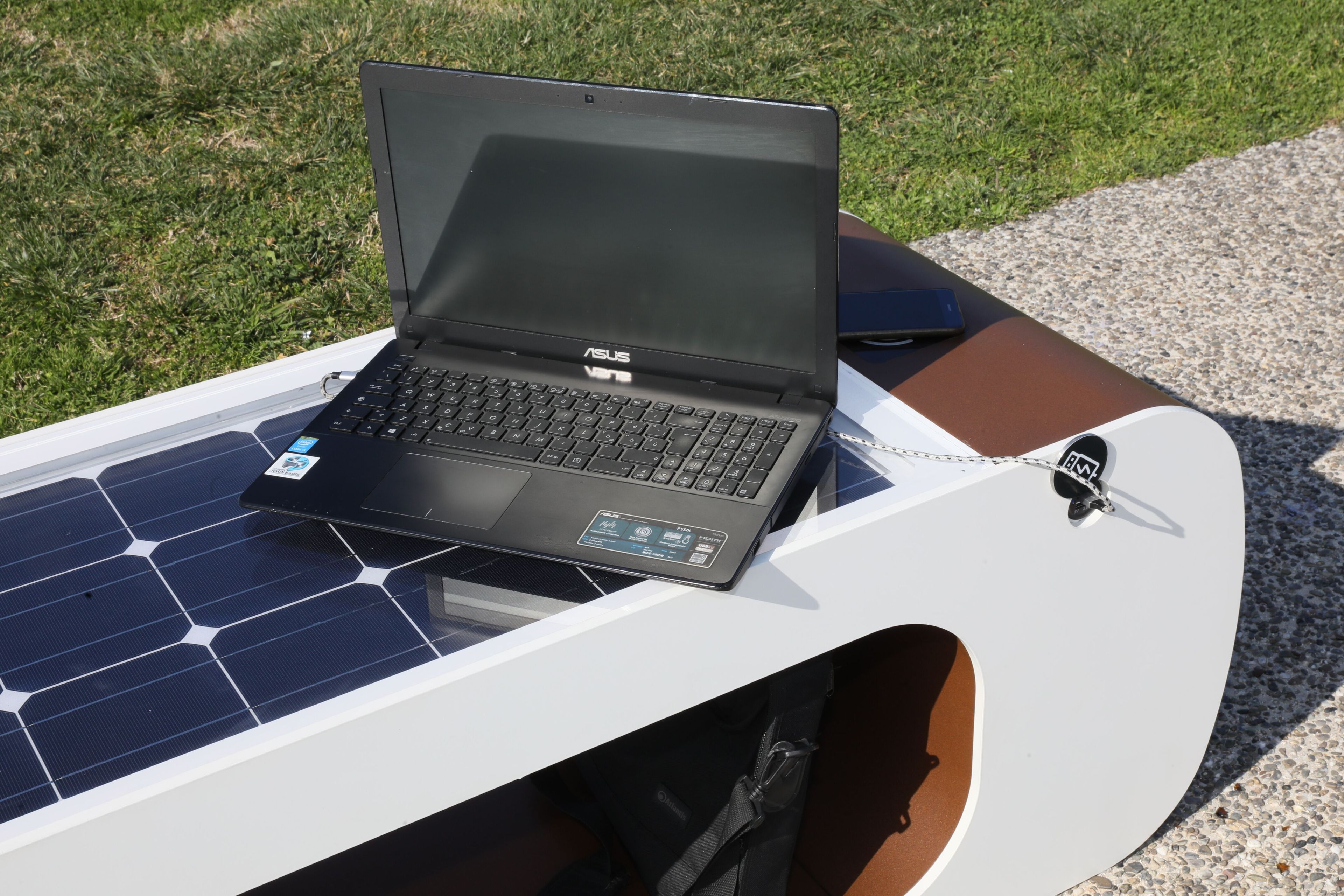 Стальная скамья без спинки с USB-разъемом со встроенным освещением CITYSì ELIOS ARCH-00072477 - Вид №4