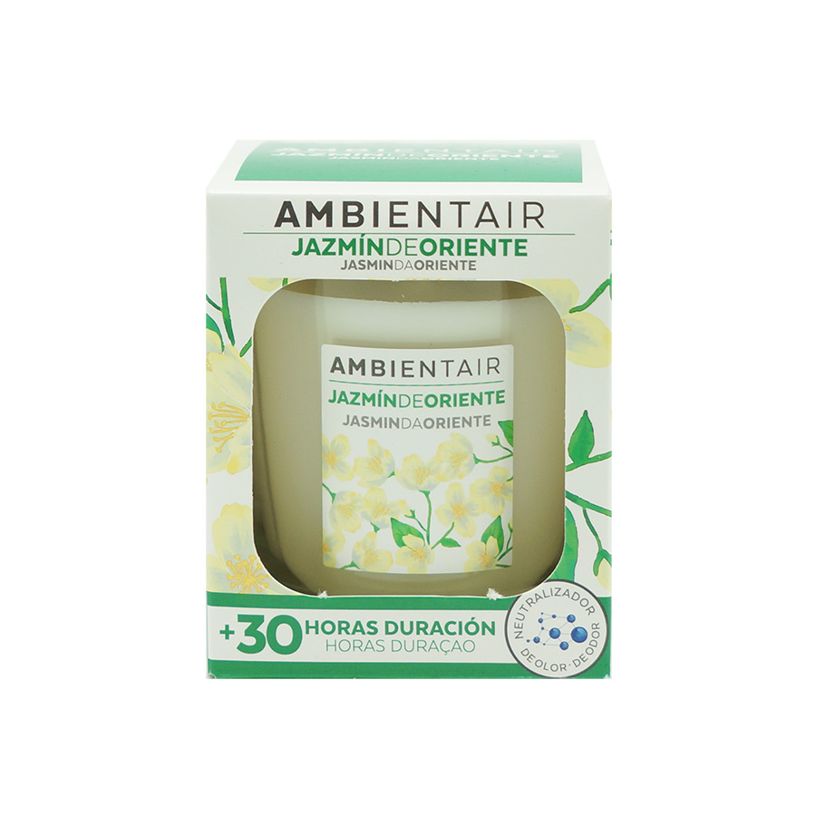 VV001JZAAGC Свеча ароматическая белый жасмин 30 ч Ambientair 