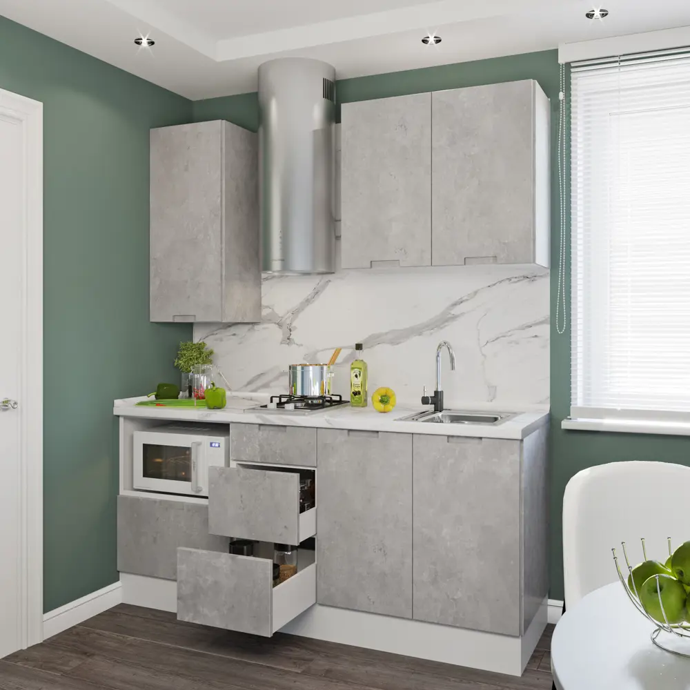 Дверь для шкафа Delinia «Берлин» 30x92 см, МДФ, цвет серый STLM-2197654 - Вид №9