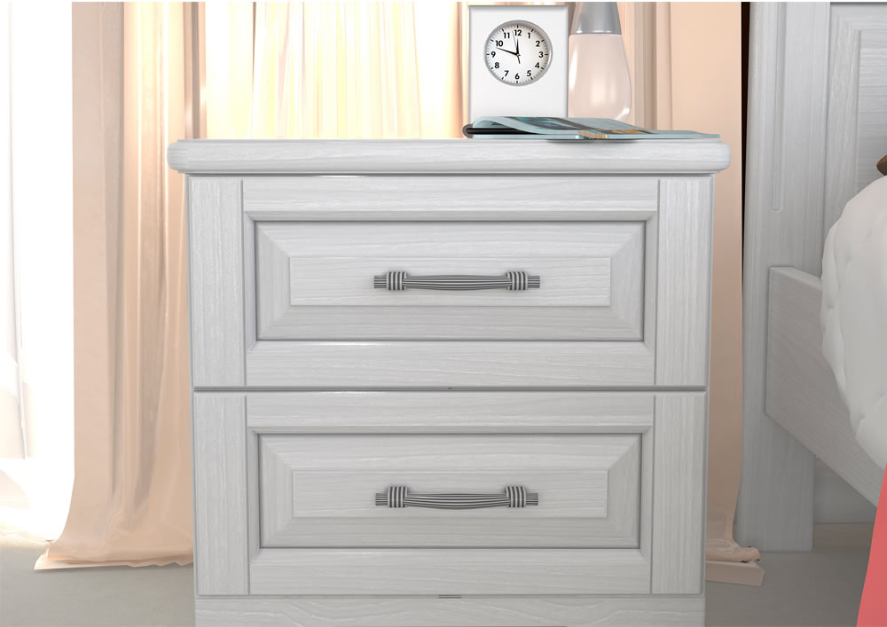 Тумбочка прикроватная белая с выдвижными ящиками "Эдем" DREAMLINE ЭДЕМ 173543 Белый  - Вид №2
