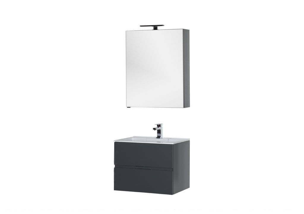 Мебель для ванной Aquanet Алвита 70 серый антрацит 00184580 - Вид №3