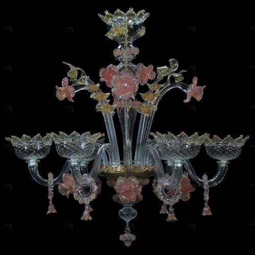 1120 ORIGINALMURANOGLASS Люстра Пульчинелла - Ферро - муранское стекло OMG  см 