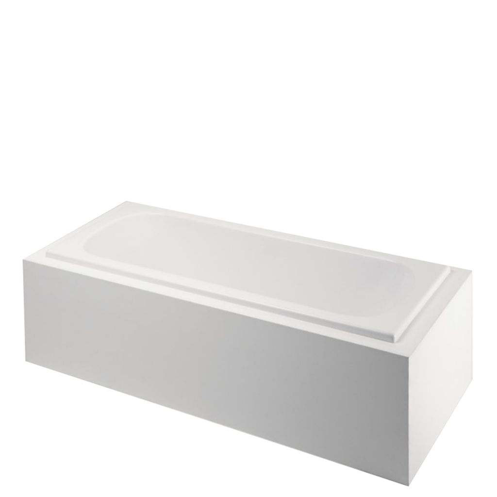 CLAT6L Классическая прямоугольная ванна размером 71 x 33 x 20 дюймов с левосторонним воздуховодом и сливом на конце Waterworks Classic
