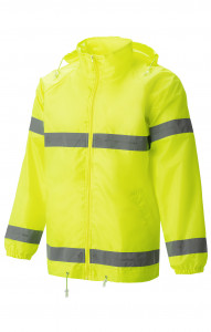 69856 Куртка-ветровка "Блик" лимонная с СВП  Сигнальная одежда  размер 56-58/170-176