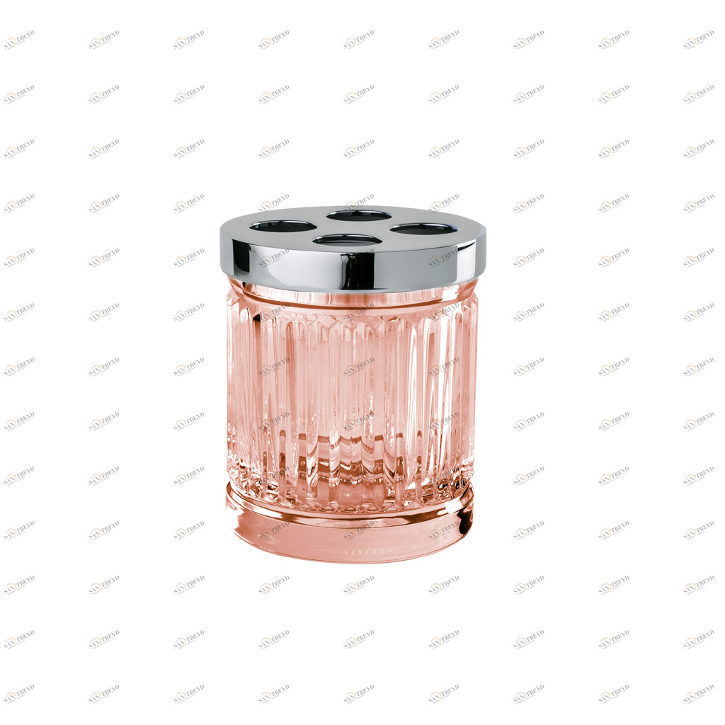 FS10P-620 FS10P-620 Стакан для зубной щетки РАЗМЕР КРИСТАЛЛА «ТРОСТЬ Cristal & Bronze CRISTAL TAILLE “CANNELÉ” LISSE 