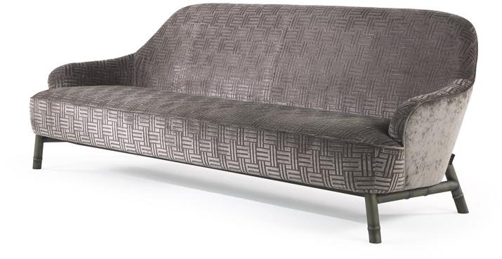 ETRO Home Interiors 3-х местный бархатный диван Frida E.fri.211.a - Вид №1