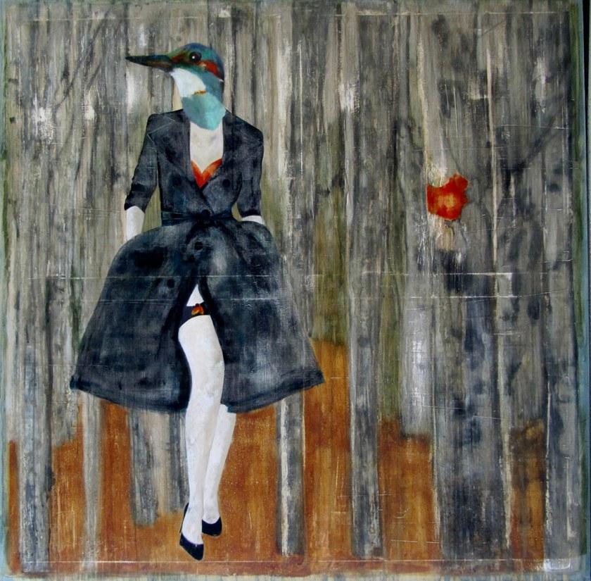 ICI ET LÀ Смешанная техника на холсте K. fabrizzi Kf08 - Вид №1