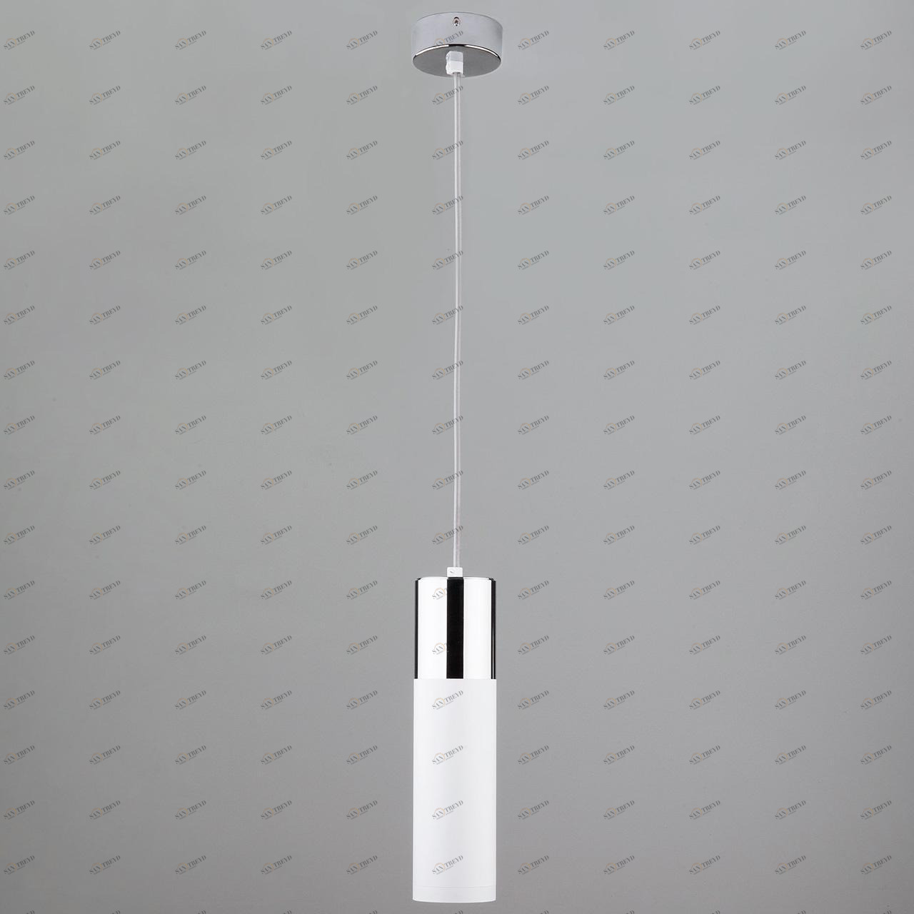 Подвесной светильник Eurosvet Double Topper 50135/1 LED хром/белый EUROSVET DOUBLE TOPPER 223279 Белый 