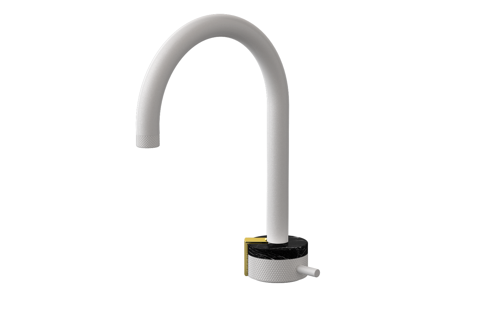 E-11502-R2MB-L2PB-WT Однорычажный прогрессивный смеситель для раковины - излив 16см GRAFF MOD+