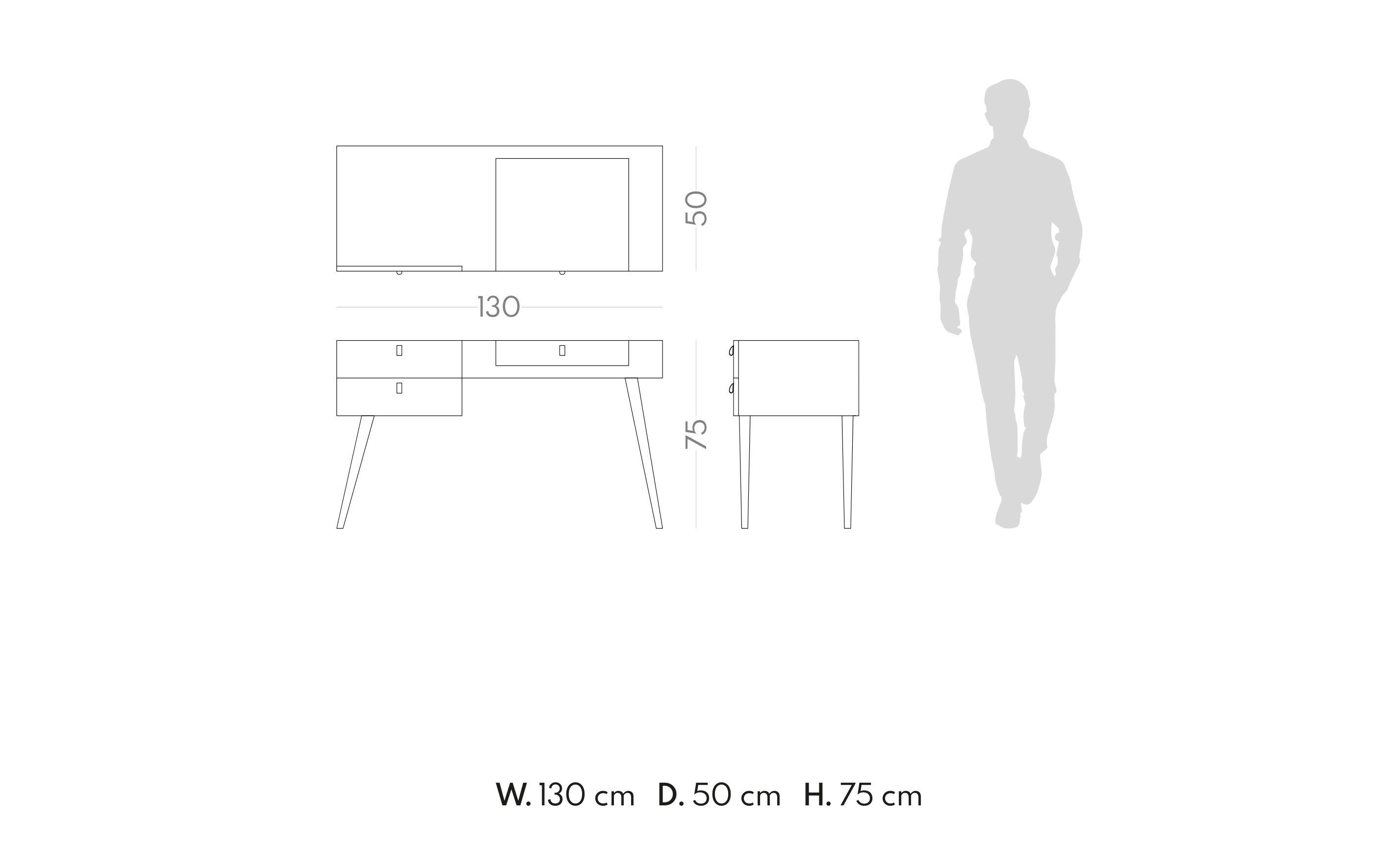 Деревянный туалетный столик PRADDY ARCH-00076663 - Вид №2