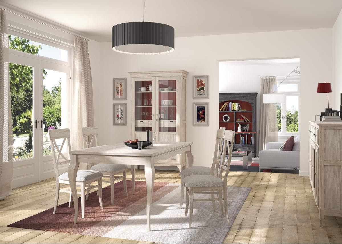 090691 Прямоугольный стол 140 выгнутые ножки Grupo Seys Fontana Santreyd - Вид №1