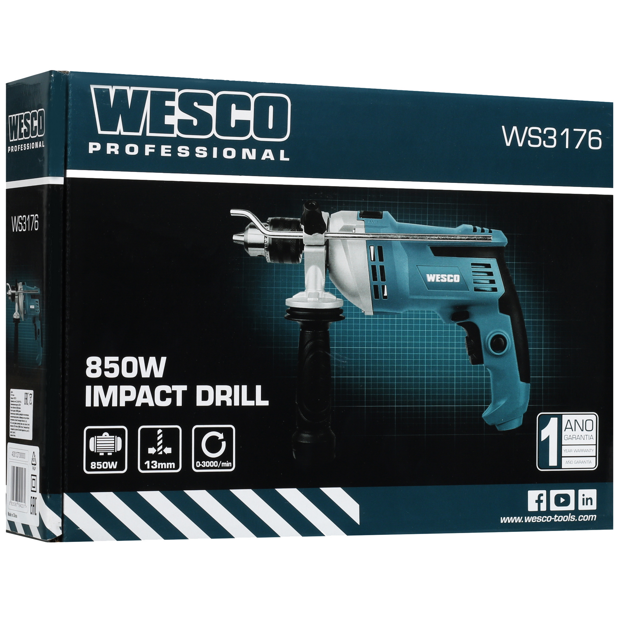 Дрель  Wesco WS3176 5094319 STDN-0119090 - Вид №7