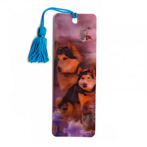 119 Закладка объемная 3D №1 Хаски