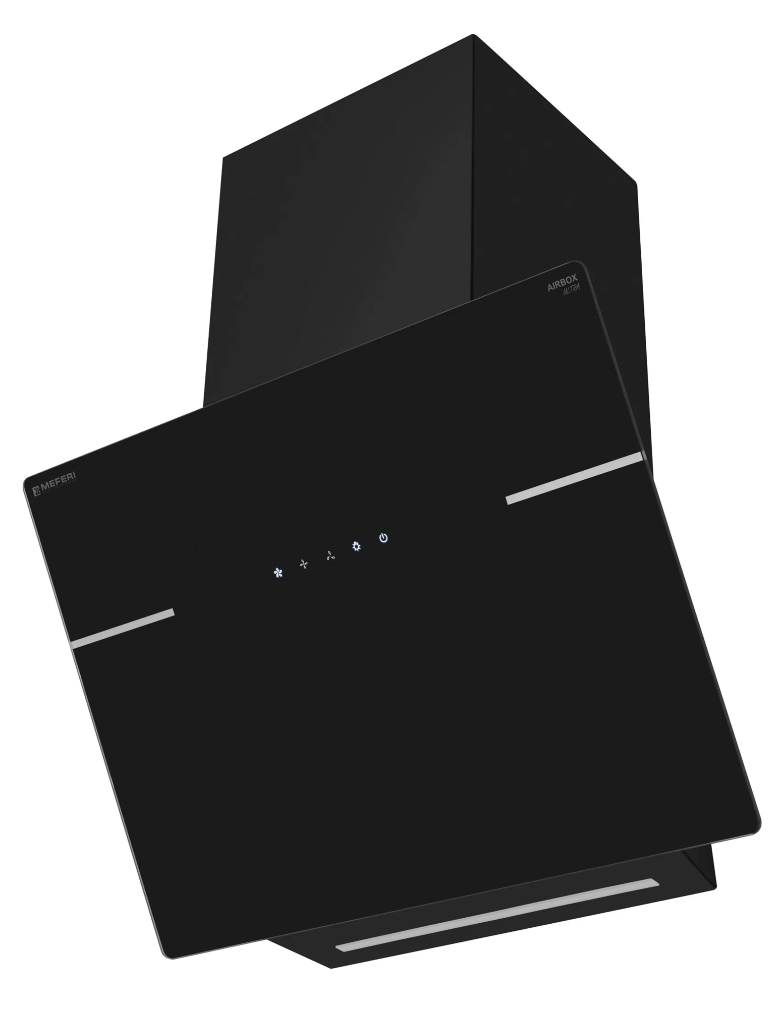 9168701 Вытяжка наклонная Meferi AIRBOX60BK ULTRA черный STDN-0024746 - Вид №4