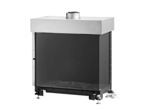 Газовый угловой закрытый камин