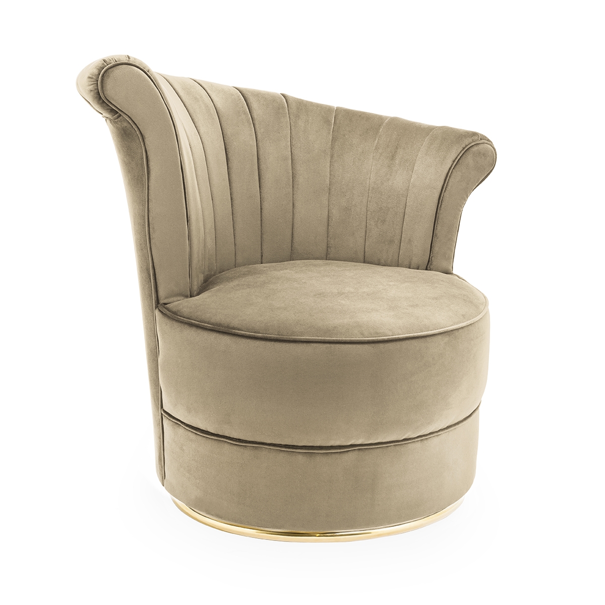 700397-80 ABHIKA КРЕСЛО FANIT VELVET BLUE  - Вид №6