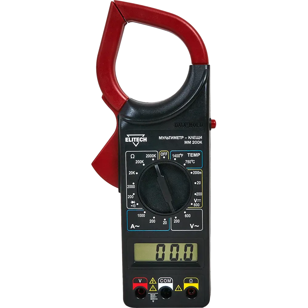 Мультиметр Elitech ММ 200К — профессиональный измерительный прибор 89202632 STLM-0842264