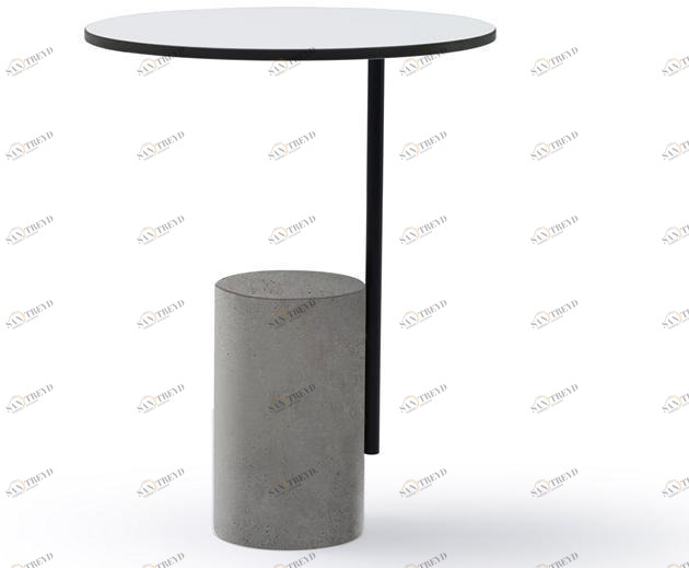 Quinti Sedute Круглый журнальный столик из бетона sun-id-1367513