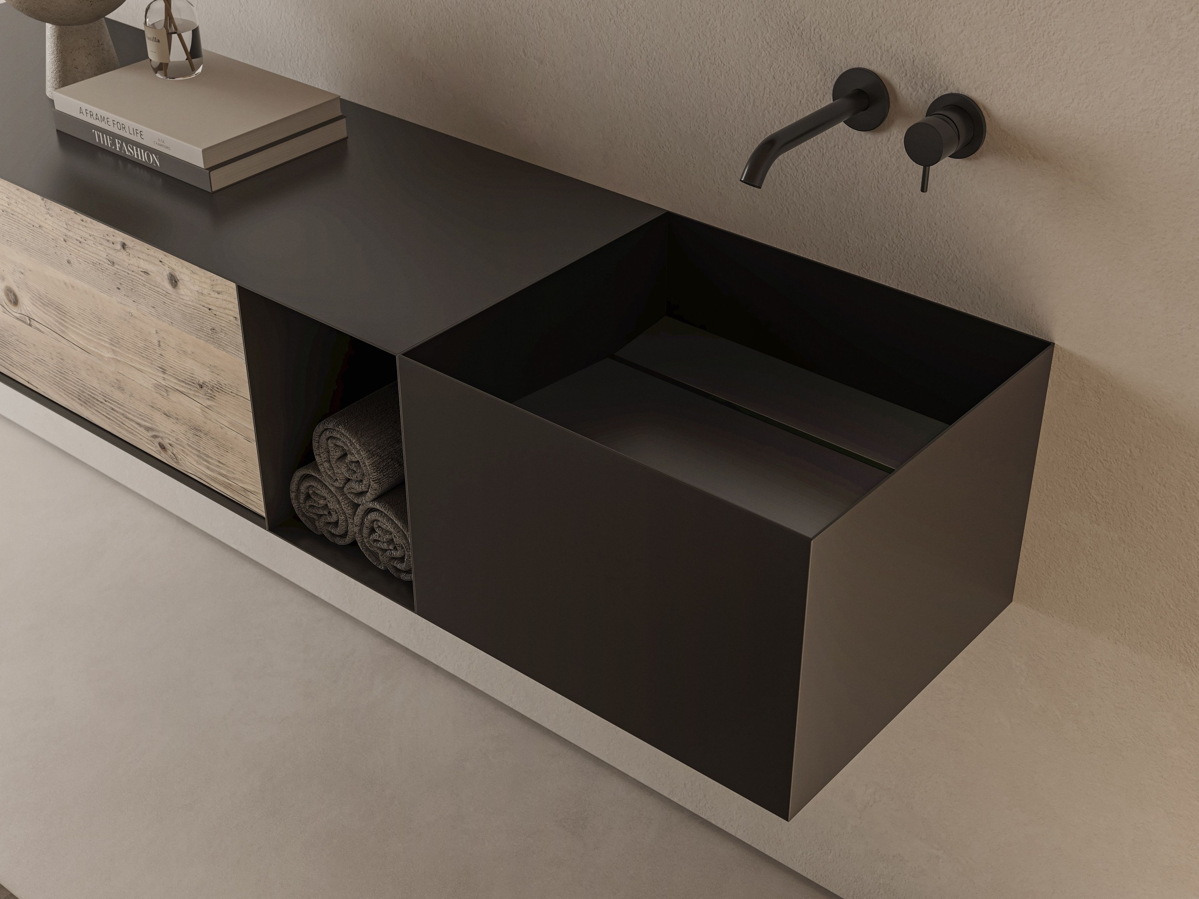 Металлическая прямоугольная подвесная раковина Moab Zero20 ARCH-00060468 - Вид №2