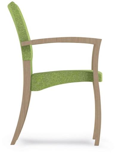 PIAVAL Штабелируемый тканевый стул с подлокотниками Theorema | health & care 44-14/5 - Вид №2